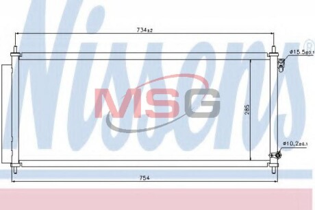 Конденсатор, кондиционер - NISSENS 940051