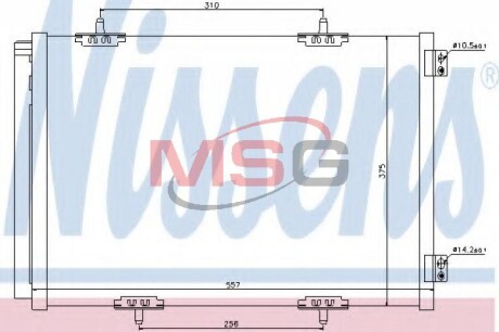 Конденсатор, кондиционер - NISSENS 940055