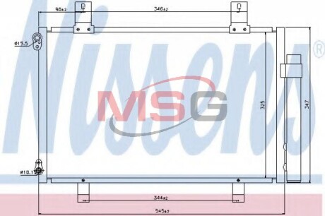 Конденсатор, кондиционер - NISSENS 940057