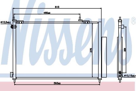 Конденсатор, кондиционер - NISSENS 940062