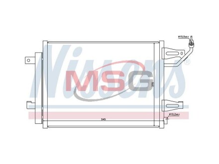 Конденсатор, кондиционер - NISSENS 940067