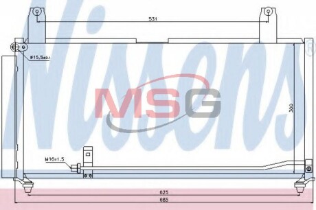 Конденсатор, кондиционер - (9531054G01, 9531054G11) NISSENS 940080