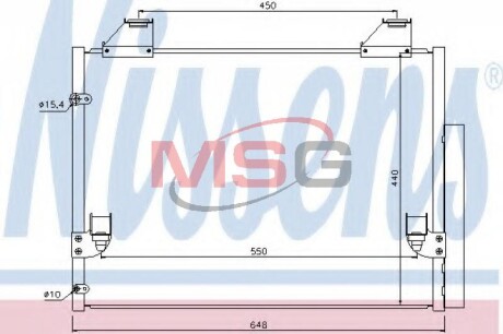 Конденсатор, кондиционер - NISSENS 940083