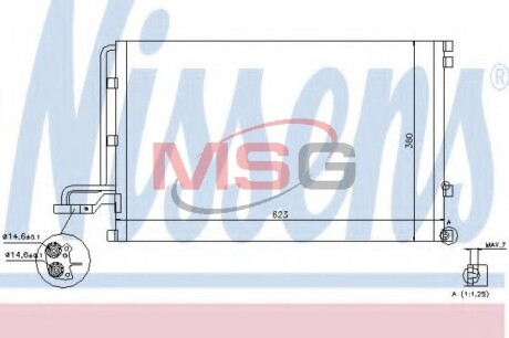 Конденсатор, кондиционер - NISSENS 940087