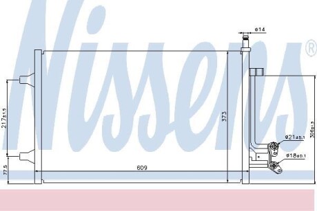 Конденсатор, кондиционер - NISSENS 940097