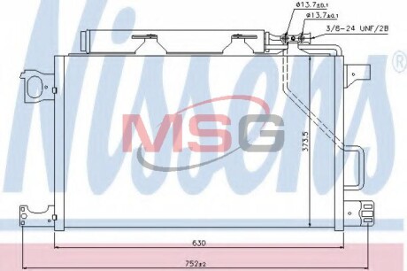 Радіатор кондиціонера First Fit - NISSENS 940100