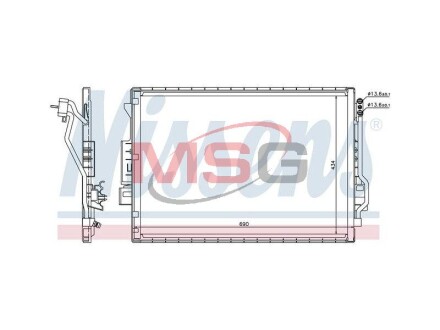 Конденсатор, кондиционер - NISSENS 940137