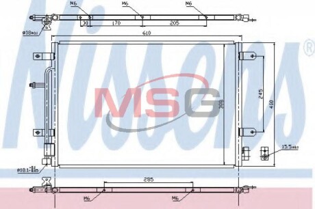 Конденсатор, кондиционер - NISSENS 940139