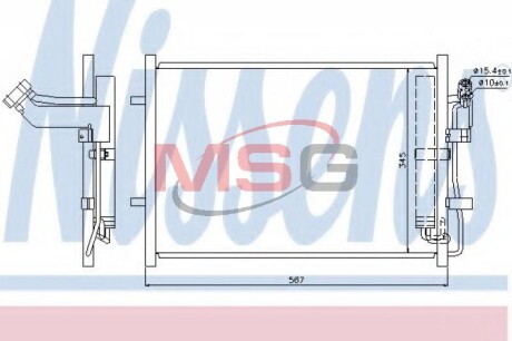 Радіатор кондиціонера First Fit - (bbr461480a, bbr461480b) NISSENS 940148 (фото 1)