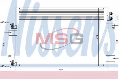 Конденсатор, кондиционер - NISSENS 940151