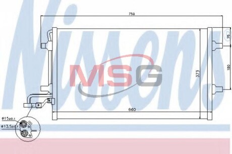 Конденсатор, кондиционер - NISSENS 940154