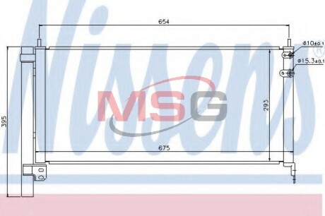 Радіатор кондиціонера First Fit - NISSENS 940175