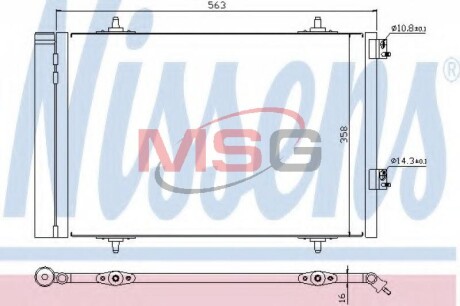 Конденсатор, кондиционер - NISSENS 940189