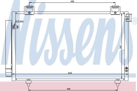 Радіатор кондиціонера - ((8845005090, 8845005091, 884500F100)) NISSENS 940199