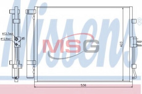 Конденсатор, кондиционер - NISSENS 940217