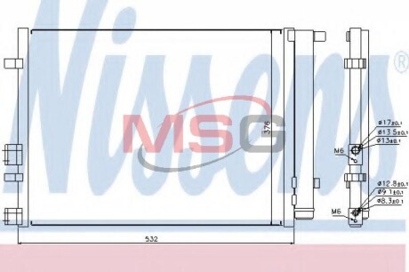 Конденсатор, кондиционер - NISSENS 940221