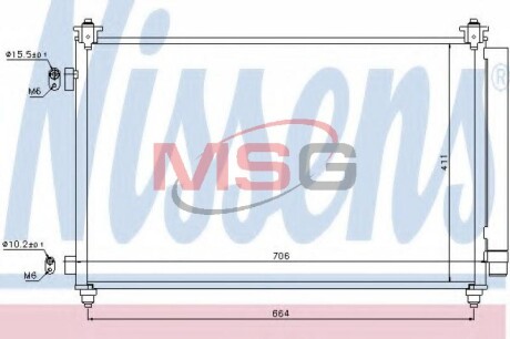 Радіатор кондиціонера First Fit - (td1161480a) NISSENS 940253