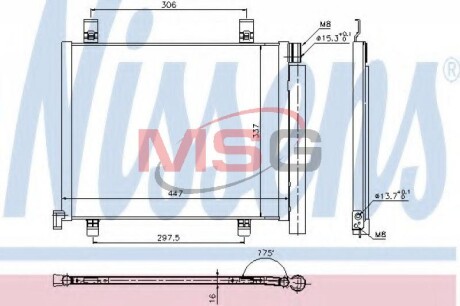 Радіатор кондиціонера First Fit - NISSENS 940254