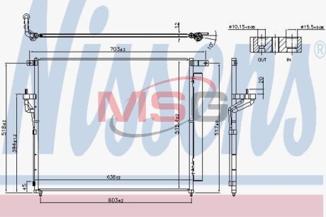 Конденсатор, кондиционер - NISSENS 940266