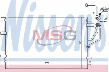 Конденсатор, кондиционер - NISSENS 940268