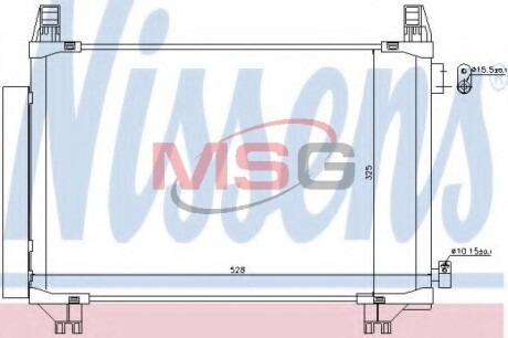 Радіатор кондиціонера - NISSENS 940270