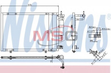 Конденсатор, кондиционер - NISSENS 940277