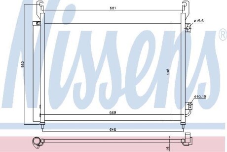 Радіатор кондиціонера First Fit - NISSENS 940316