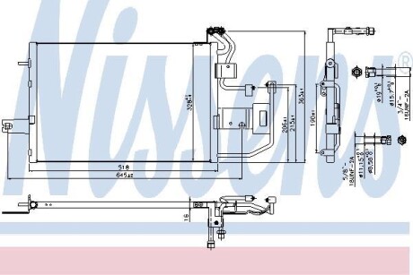 Конденсатор, кондиционер - NISSENS 940317