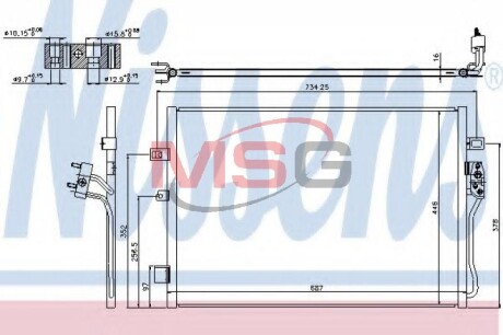 Конденсатор, кондиционер - NISSENS 940342