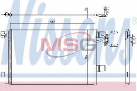 Конденсатор, кондиционер - NISSENS 940345