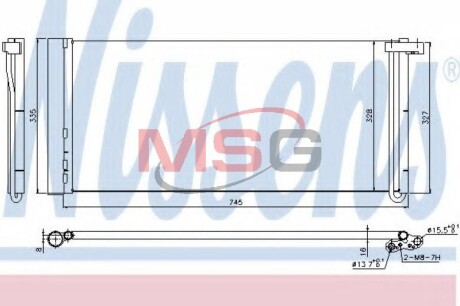 Радіатор кондиціонера - NISSENS 940358