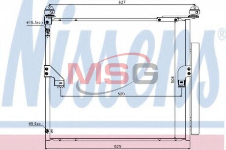 Конденсатор, кондиционер - (8846060420) NISSENS 940367