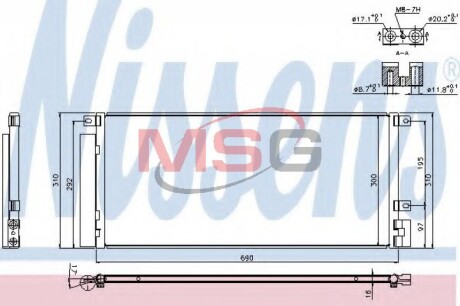 Конденсатор, кондиционер - NISSENS 940388