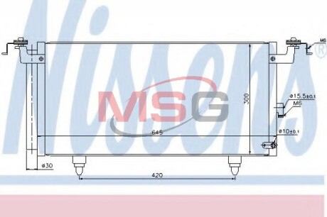 Радіатор кондиціонера - NISSENS 940399