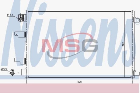 Конденсатор, кондиционер - NISSENS 940402