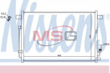 Конденсатор, кондиционер - NISSENS 940403