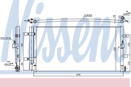 Радіатор кондиціонера First Fit - (8T0260401, 8T0260401C, 8T0260403) NISSENS 940430