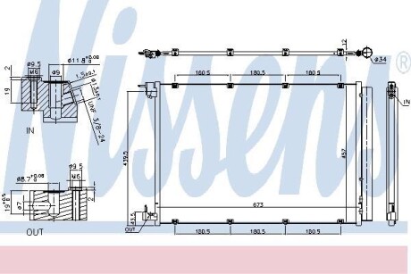 Радіатор кондиціонера First Fit - NISSENS 940432