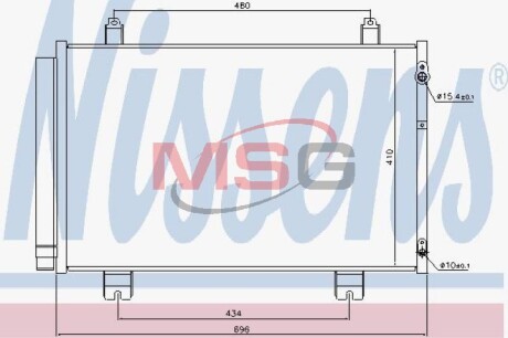 Конденсер Lexus LS460 - NISSENS 940434