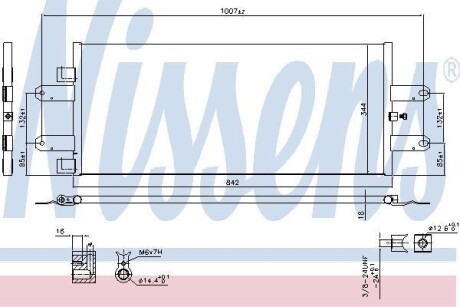 Конденсатор, система кондиціонування повітря ** FIRST FIT ** - NISSENS 940440