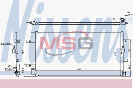 Радіатор кондиціонера First Fit - (4G0260403B) NISSENS 940453