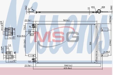 Конденсатор, кондиционер - NISSENS 940458