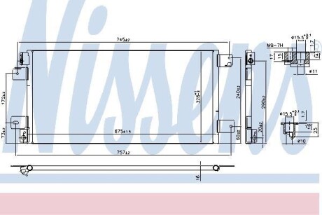 Конденсатор - (5191287AB, 5191287AA) NISSENS 940460