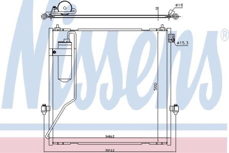 Радіатор кондиціонера - NISSENS 940472