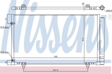 Конденсер LEXUS RX III (AGL10, GGL15, GYL15) (08-) 350 - (884600E030, 8846008020) NISSENS 940497