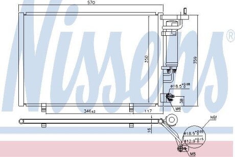 Конденсатор - (1818909, AV1119710FA) NISSENS 940500