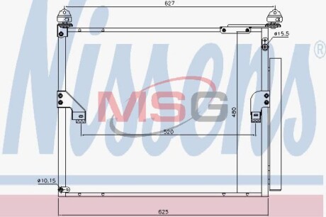 Радіатор кондиціонера - NISSENS 940508