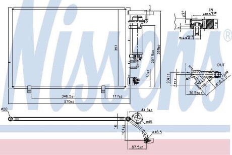 Конденсатор - (1855763, 5264068, AV1119710HB) NISSENS 940524