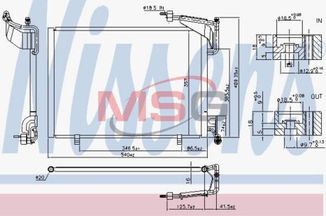 Радіатор кондиціонера - NISSENS 940528