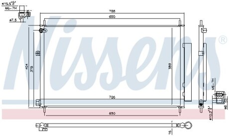 Радіатор кондиціонера First Fit - (80110T1GG01, 80110T1GG02) NISSENS 940538